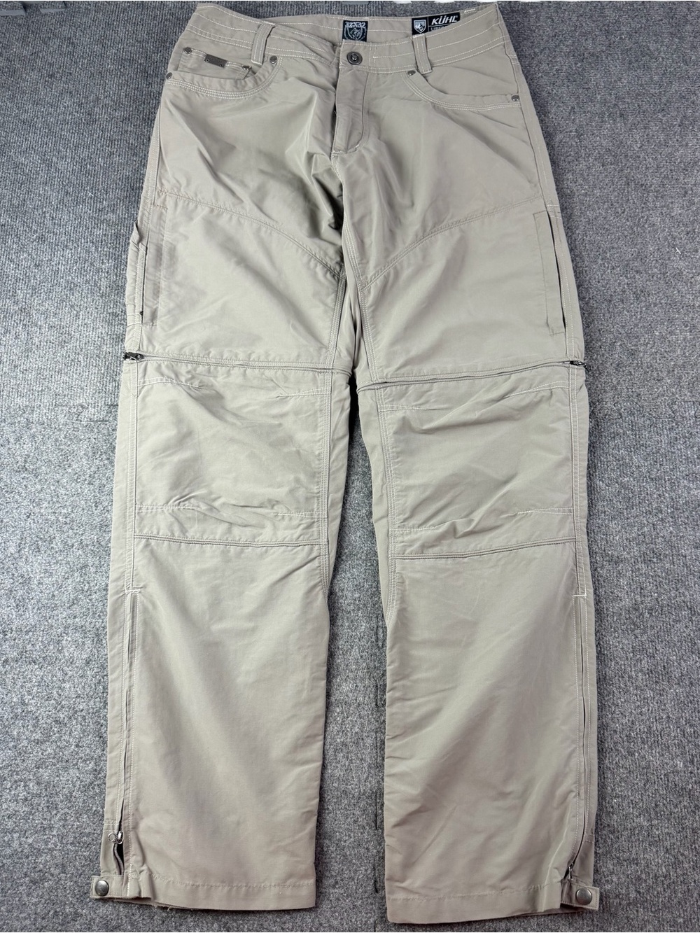 Kuhl Libertador Convertible Stealth Zip Off Mens Hiking Pants Sz 32x32 Green